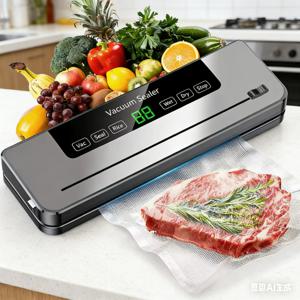 진공 밀봉기 신선도 유지 압축 상업용 소형 가정용 식품 포장기(절단 칼날 포함)