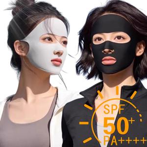 새로운 풀페이스 선쉐이드 및 자외선 차단 마스크 (야외 스포츠용, 통기성, 입과 코 노출형, 라이딩 마스크)