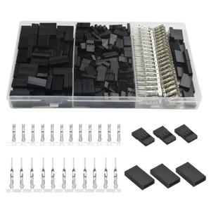 LXYB18B 범용 크림핑 핀 세트 900개 서보 케이블 와이어 커넥터 JR Hitec 2.54mm 간격용 남성 여성 커넥터