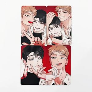 4개 세트 레드 스레드 퀘스트 BL 만화 LOMO 포토카드 세트 한국 만화 캐릭터 포토카드 팬 컬렉션 및 선물용