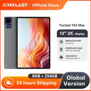 Teclast T65 Max 태블릿, 13 인치 FHD 디스플레이, MediaTek G99, 8GB RAM, 256GB ROM, 10000mAh 배터리, 안드로이드 14, Widevine L1 글로벌 버전