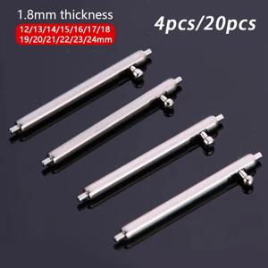 20pcs/4pcs 시계 핀 퀵 릴리스 1.8mm 직경 밴드 전체 스테인레스 스틸 스프링 바 12 13 14 15 16 17 18 19 20 21 22 24mm