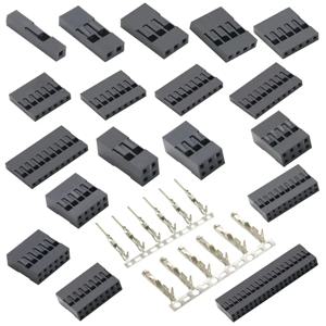 Dupont 플라스틱 쉘 플러그 2.54mm 단일 이중 행 Dupont 커넥터 1/2/3/4/5/6/7/8/9/10P 2*2/3/4/5/6/8/10/20P 하우징 터미널