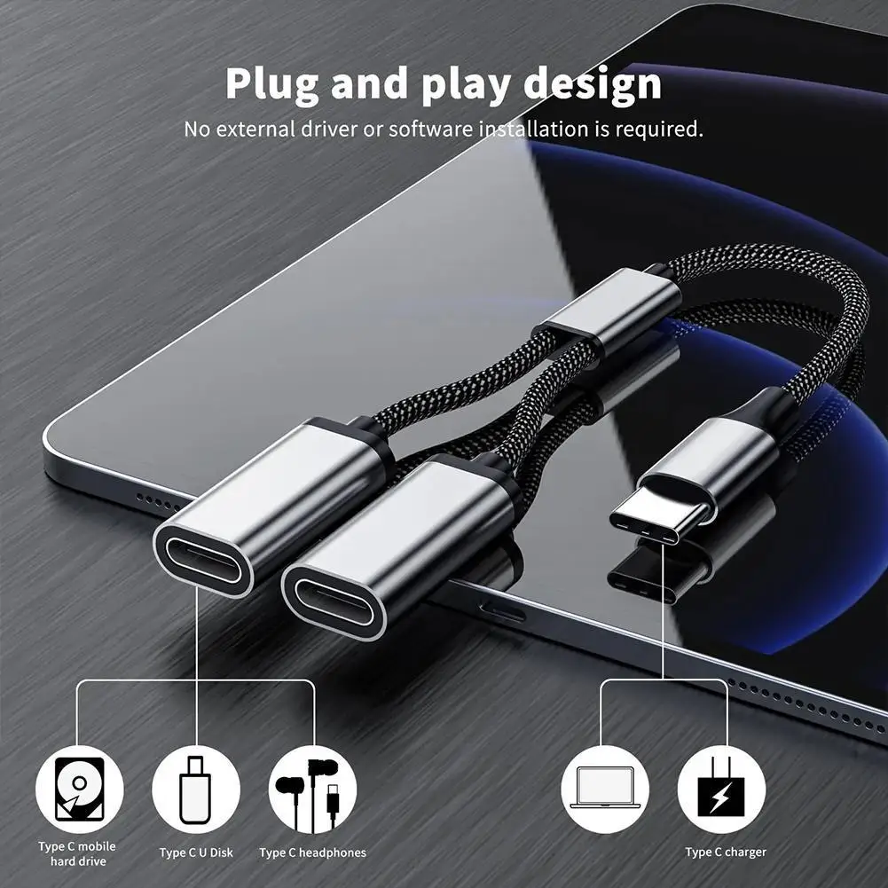 멀티 USB 허브 확장 3/2 포트 유형 C 허브 USB 분배기 PC 노트북 프로용 고속 데이터 전송 OTG 어댑터