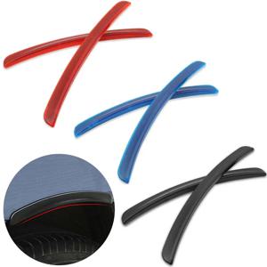 2Pcs 유니버설 자동차 펜더 통풍구 보호대 커버 자동차 바퀴 눈썹 아치 장식 스트립 자동차 보호 액세서리