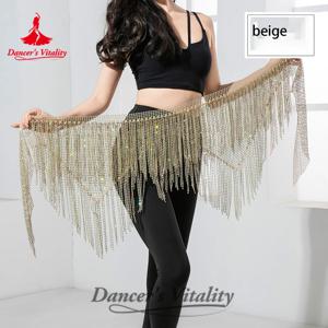 벨리 댄스 퍼포먼스 벨트 시니어 AB 스톤 태슬 삼각형 힙 스카프 여성용 오리엔탈 댄스 연습 액세서리 벨트