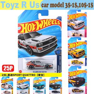 오리지널 핫휠 자동차 84 아우디 스포츠 콰트로 장난감 소년용 1/64 다이캐스트 차량 합금 모델 컬렉션 재고 있음 선물 2025P/C4982C