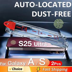2Pcs 삼성 갤럭시 S25 S24 울트라 S23 S22 S21 플러스 A16 A36 A55 A56 A25 A15 A35 A34 A54 5G 화면 보호기 강화 유리