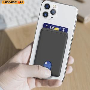홈피쉬 폰 홀더 스티커 신용카드 홀더 접착식 소프트 실리콘 휴대폰 지갑 아이폰 안드로이드 호환