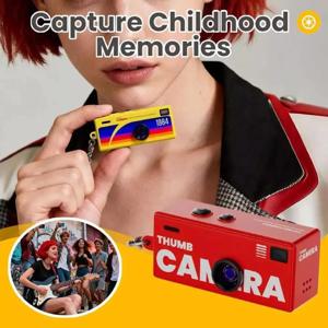 디지털 카메라 1080P HD 엄지 카메라 미니 키체인 128GB 메모리 카드 지원 휴대용 비디오 레코더 레트로 스타일 어린이 선물용