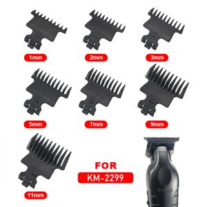Kemei KM-2299 1 2 3 5 7 9 11mm 전문 헤어 트리머 리미트 콤 가드 미용사 헤어 커팅 가이드 바버 액세서리