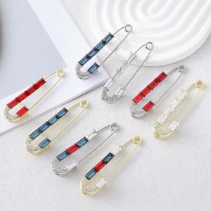 고급스러운 반짝이는 라인스톤 허리띠 브로치 핀 (남녀공용) - 가디건, 스카프, 숄, 배지, 쥬얼리 액세서리