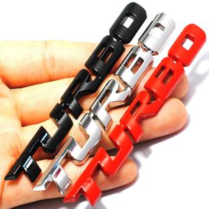 9.7*1.1 cm 자동차 스타일링 자동차 터보 부스트 로딩 부스트 3D 금속 크롬 아연 합금 3D 엠블럼 배지 스티커 데칼 자동차 액세서리