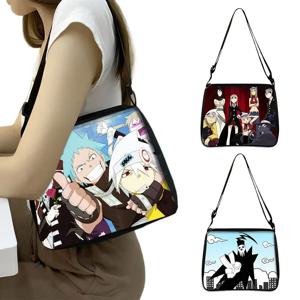 애니메이션 소울 이터 프린트 숄더백 여성용 핸드백, 하라주쿠 카드 폰 홀더 머니 백, 크로스 바디 백, 메신저 백, 책 가방