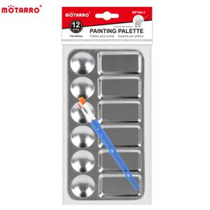 MOTARRO 1Pcs 직사각형 페인트 트레이 아크릴 오일 페인트 용 금속 팔레트 수채화 공예 전문 DIY 아트 페인팅 팔레트