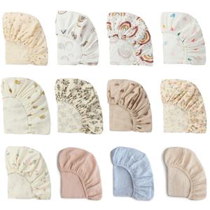 아기 장착 시트 간호 유아용 침대 유아용 침대 커버 케이스 장착 요람 시트 매트리스 슬리브 크래들 이동식 커버