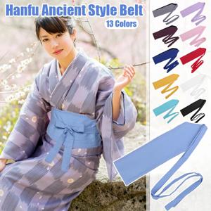 일본의 전통 기모노 벨트 문학 복고풍 중국 고대 Hanfu 드레스 벨트 허리 장식 여성 하오리 오비 유카타 가운 코르셋