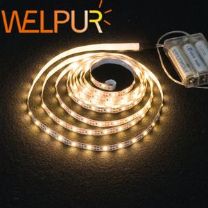 3AA 배터리 전원 Led 스트립 빛 SMD2835 50cm 1M 2M 3M 4M 5M 유연한 조명 리본 테이프 흰색/따뜻한 흰색 스트립 백라이트