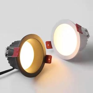 둥근 눈부심 방지 Led SMD2835 매입형 다운라이트 7w 10w 구멍 크기 7cm 실내 조명용 천장 조명 스포트라이트