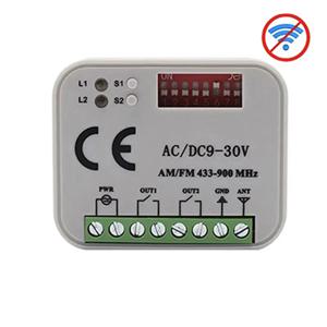 수신기 컨트롤러 AC/DC 9V-30V 2CH 300MHz ~ 868MHz 433MHz 차고 문 오프너/게이트 원격 제어 수신기 스위치