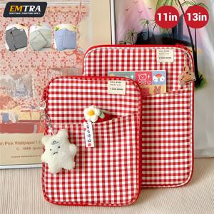Kawaii 태블릿 슬리브 가방 iPad Pro 용 7.9-12.9 인치 핸드백 케이스 삼성 Xiaomi 슬리브 가방 커버 충격 방지 파우치 멀티 포켓