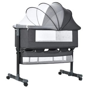 다기능 아기 요람 이동식 측면 침대, 롤러 기저귀 테이블, 아기 놀이 침대