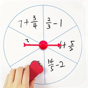 지울 수 있는 턴테이블 마그네틱 화이트보드, 흡입 컵 포인터, 대화형 장난감, 교육 게임, 무작위 그리기 소품