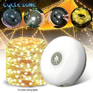 릴 스트립 빛 분위기 조명과 LED 캠핑 램프 텐트 룸에 대 한 10M 재활용 빛 벨트 야외 정원 장식 램프