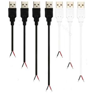 피그테일 USB 케이블 수 암 스트립 전원 케이블, 12V 교체 커넥터, USB LED 스트립 교체, 수리 팬 스피커