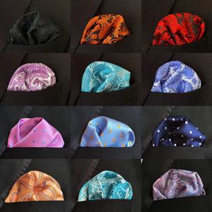 25*25cm 남자 비즈니스 정장 웨딩 패션 페이즐리 도트 Hankies 망 가슴 수건 선물을위한 포켓 스퀘어 손수건