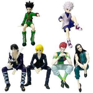 11.5-14cm Hunter×Hunter 애니메이션 피규어 Kurapika 액션 피규어 Chrollo Illumi Hisoka 입상 컬렉션 국수 스토퍼 모델 완구