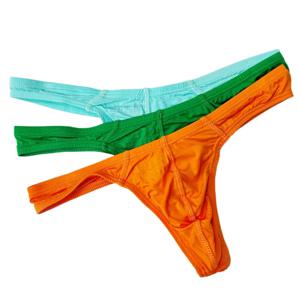 남성용 로우 라이즈 팬티, T-팬츠, 브리프, 패션, 단색, 하프 힙, OR680