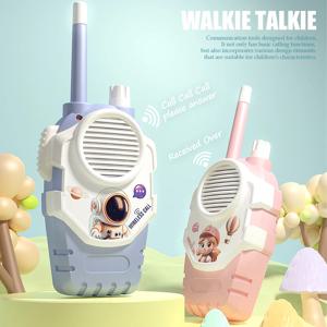 2Pcs 어린이 워키 토키 장난감, 상호 작용 워키 토키 세트 외부 여행 캠핑 하이킹 선물을위한 범위 양방향 수신기