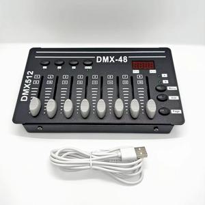 DMX-48 컨트롤러 조명 콘솔 무대 조명 DMX512 컨트롤러 디밍 콘솔 무대 조명 장비 파티 조명 이벤트 쇼