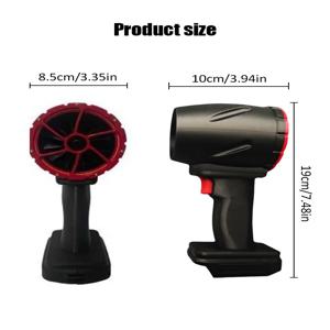 1100W 강력 에어 블로워 차량용 제설기 추력 1600g 브러시리스 모터 64mm 강력 터보 제트 팬 블로우 드라이 물방울 분사