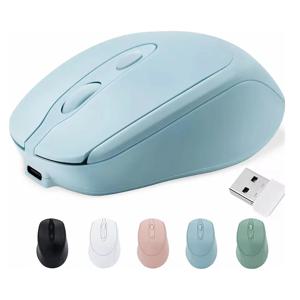 NexusClick 듀얼 모드 블루투스 2.4G 무선 마우스 충전식 무음 마우스 인체공학적 게이밍 마우스 3 DPI 노트북용 Windows MacO