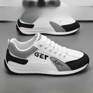 트루 소프트 카우 남성 캐주얼 러닝화 클라이밍 스포츠화 라운드 토 PU 갑피 혼합 소재 이너 스프링 여름 패션