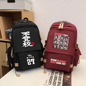 GIRLS BAND CRY 애니메이션 배낭 ISERI NINA KAWARAGI MOMOKA EBIZUKA TOMO Futoko 학교 가방 하라주쿠 패션 느슨한 학생 배낭
