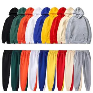 남성 스포츠 정장 패션 Tracksuit 여성 후드 + 바지 두 조각 세트 러닝 캐주얼 스웨터 스웨트 바지 남성 의류