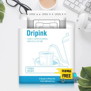 드리프팅 핑크 탄자니아 커피백 말린자두와 코코넛이 섞인 티백 미니멀리스트 디자인 10g X 25봉 커피로 만든