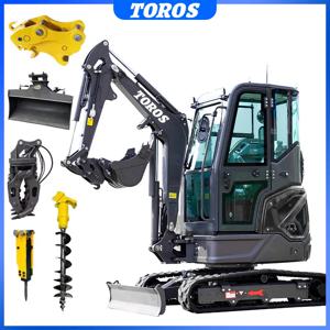 토로스 뉴 TE35 농장용 굴삭기 맞춤형 미니 굴삭기 3톤 고무 트랙 소형 굴삭기 판매