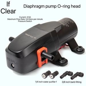 SEAFLO 12V 23A 40 PSI 자동 자흡식 해양 다이어프램 펌프 고압 워터 펌프 보트 요트 및 RV용