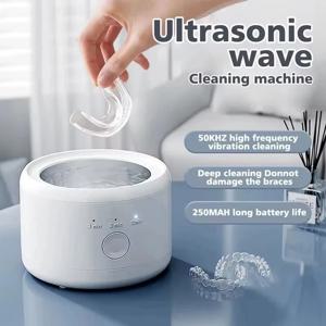 초음파 전기 교정기 세척 상자 다기능 리테이너 틀니 세척기 보석 교정기 클리너