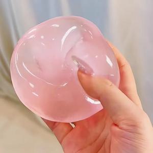 핑크 말토즈 스퀴시 장난감 모찌 안티 스트레스 감각 장난감 부드러운 시뮬레이션 투명 말토즈 느린 반동 스트레스 해소 장난감