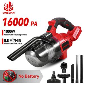 ONEVAN 16000PA 무선 전기 진공 청소기 핸드헬드 다기능 바닥 청소 전동 공구 마키타 18V 배터리용