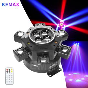 6-암 무빙 헤드 DJ 라이트 150W 리모컨 디스코 파티 LED 빔 라이트 DMX512 회전 무대 효과 조명 나이트클럽용