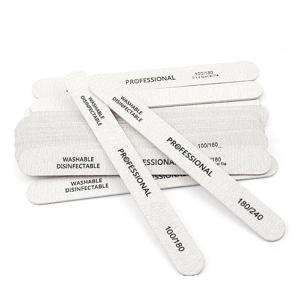 10/25/50개 네일 파일 100/180/240 나무 샌딩 버퍼 블록 페디큐어 매니큐어 UV 젤 네일 폴리쉬 프로 파일 인조 팁