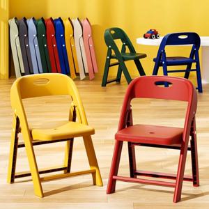어린이 의자 유아용 아기 의자 접이식 등받이 미끄럼 방지 두꺼운 스툴 튼튼한 휴대용 유치원 가정용