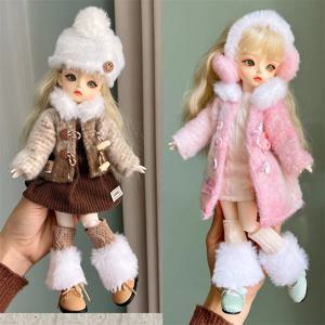 2025년 신상 겨울옷 6포인트 BJD 인형 의상 세트 30cm 인형 장식 의류 재킷 드레스 단품 의류
