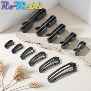 10-100개/팩 퀵 슬립 키퍼 버클 엔드 클립 슬라이더 블랙 몰리 전술 배낭 조절 스트랩 웨빙 15-50mm용